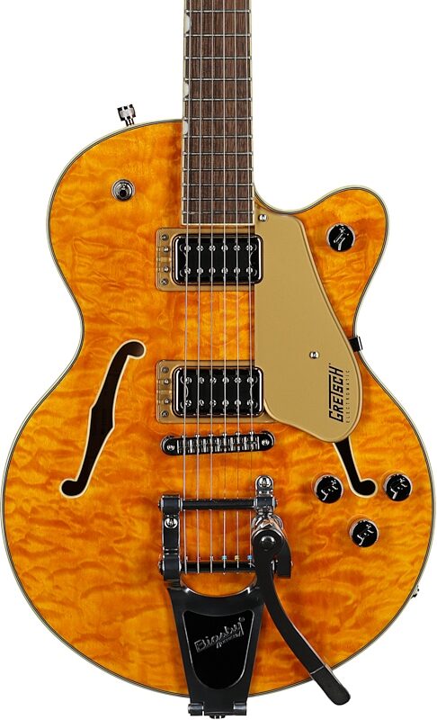 Gretsch G5655TQM Electromatic Center Block Junior Single-Cut Electric Guitar (with Bigsby Tremolo), Speyside, USED, Blemished, Body Straight Front