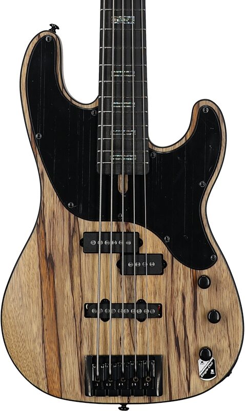 Schecter Model-T 5 Exotic Electric Bass, Black Limba, Body Straight Front