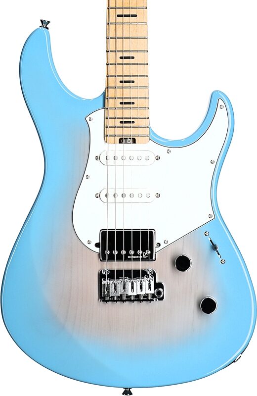 Yamaha Pacifica Professional PACP12M Electric Guitar, Maple Fretboard (with Case), Beach Blue Burst, Body Straight Front