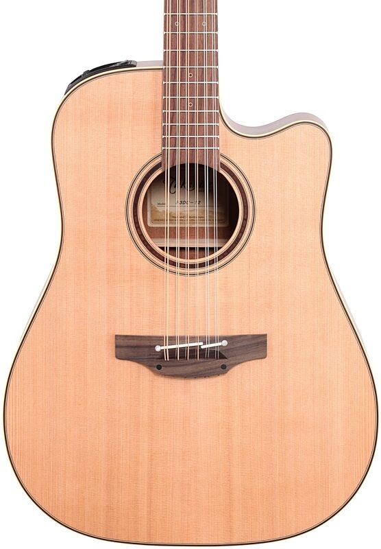 Takamine P3DC12 Acoustic-Electric Guitar, 12-String (with Case), Natural, Body Straight Front