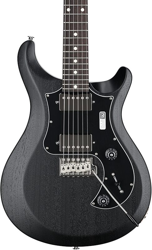 PRS Paul Reed Smith S2 Standard 24 Satin Pattern Thin Electric Guitar (with Gig Bag), Charcoal, Body Straight Front