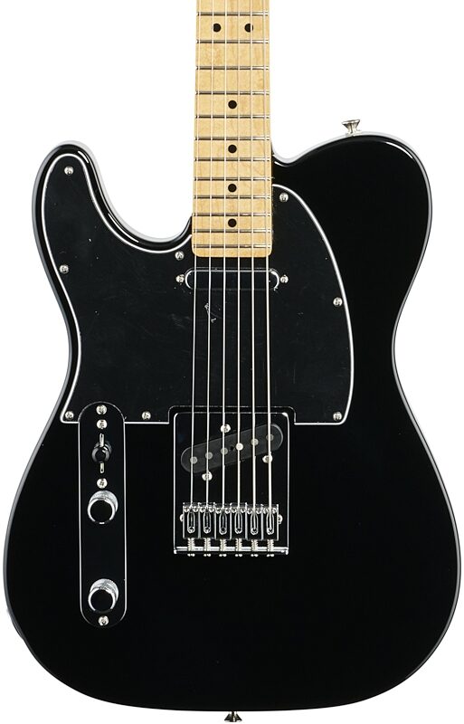 Fender Player Telecaster Electric Guitar, Left-Handed (Maple Fingerboard), Black, Body Straight Front