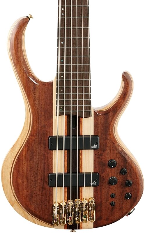 Ibanez BTB1836 Premium Electric Bass, 6-String (with Gig Bag), Natural Shadow, Body Straight Front
