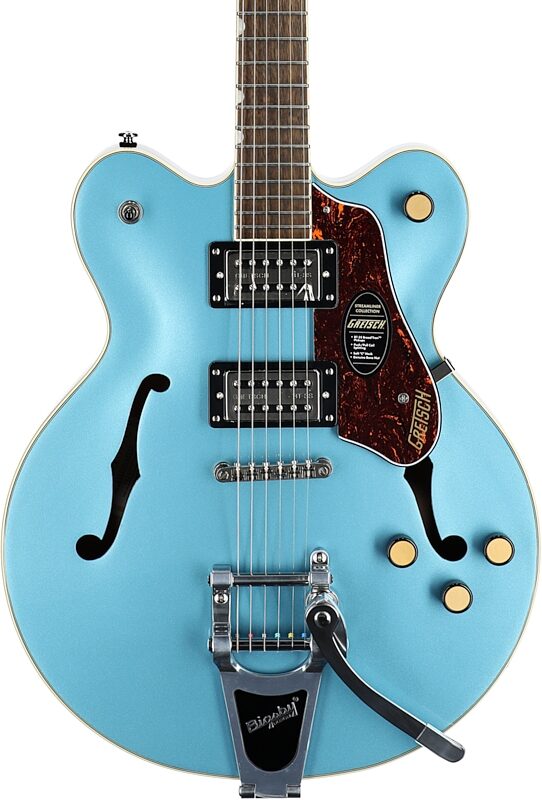 Gretsch G2622T Streamliner CB Electric Guitar, Arctic Blue, Body Straight Front