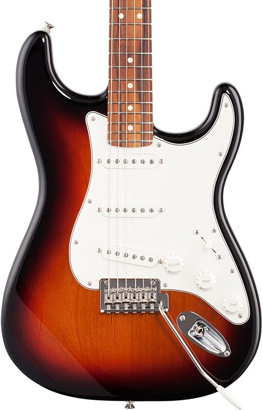Fender Player Stratocaster Electric Guitar (Pau Ferro Fingerboard), 3-Color Sunburst, Body Straight Front