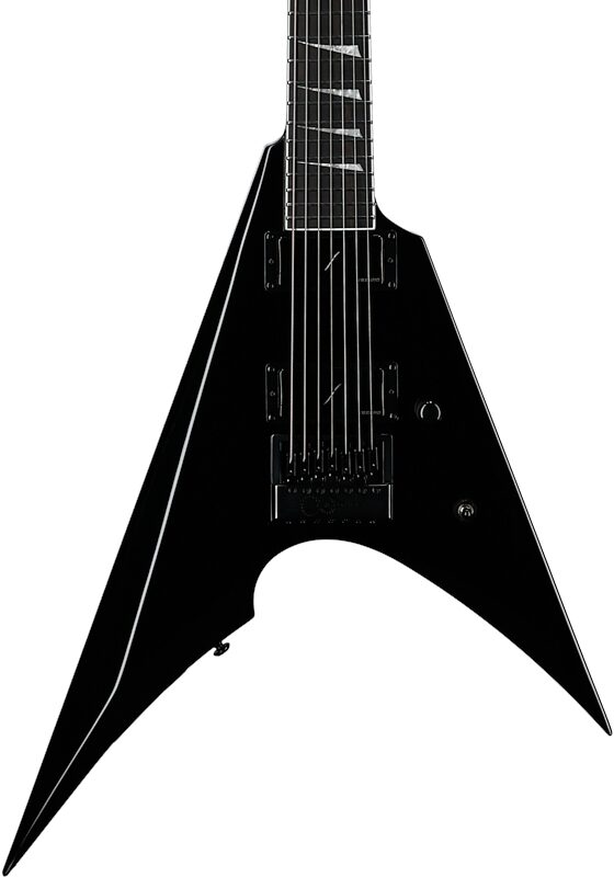 ESP LTD Arrow-1007 Baritone Evertune Electric Guitar, Black, Body Straight Front