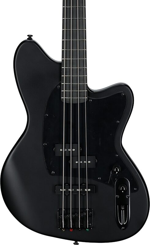 Ibanez TMB420B Talman Electric Bass, Black Flat, Body Straight Front