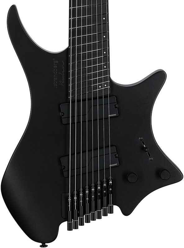 Strandberg Boden Metal NX 8 Electric Guitar (with Gig Bag), Black Granite, Body Straight Front