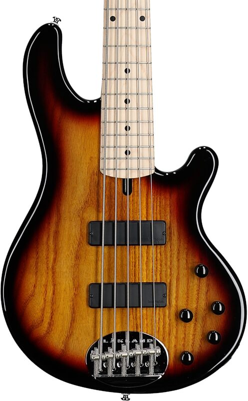 Lakland Skyline 55-01 Electric Bass, 5-String, 3-Tone Sunburst, Body Straight Front