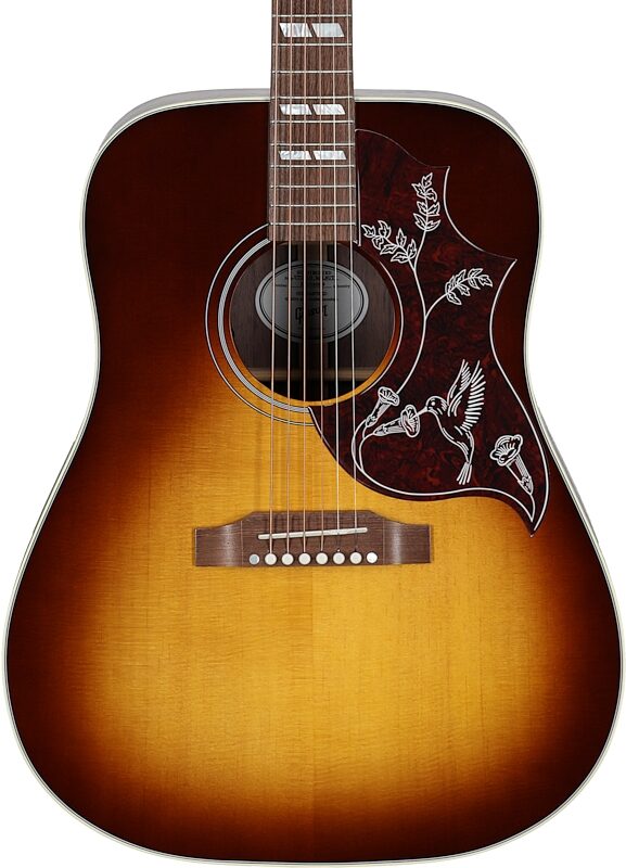 Gibson Hummingbird Studio Walnut Acoustic-Electric Guitar (with Case), Satin Walnut Burst, Body Straight Front