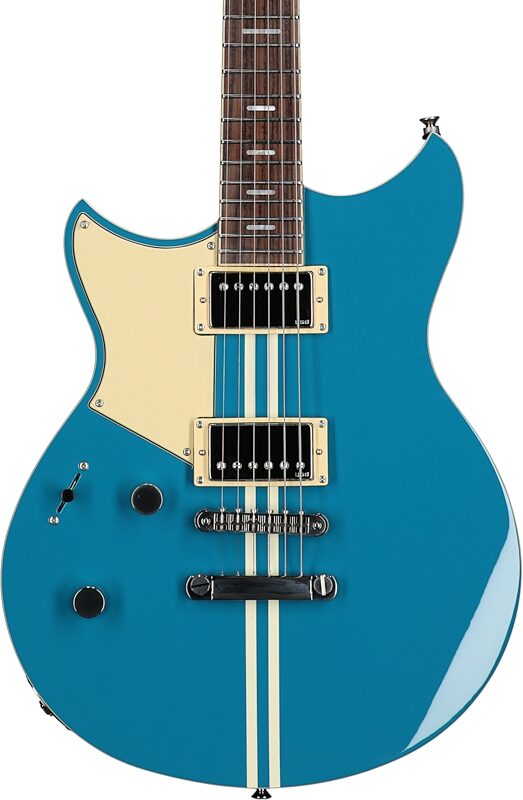 Yamaha Revstar Standard RSS20L Left-Handed Electric Guitar (with Gig Bag), Swift Blue, Body Straight Front
