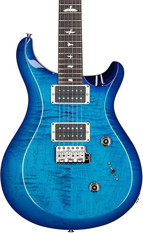PRS Paul Reed Smith S2 Custom 24 Gloss Pattern Thin Electric Guitar (with Gig Bag), Lake Blue, Body Straight Front