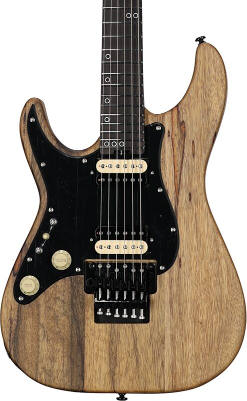 Schecter Sun Valley Super Shredder Exotic FR Electric Guitar, Left-Handed, Black Limba, Body Straight Front