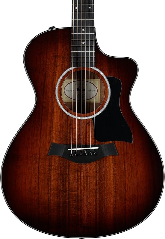 Taylor 222ce Koa Deluxe Grand Concert Acoustic-Electric Guitar, New, Body Straight Front