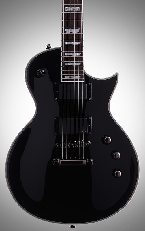ESP LTD EC-401 Electric Guitar, Black, Body Straight Front