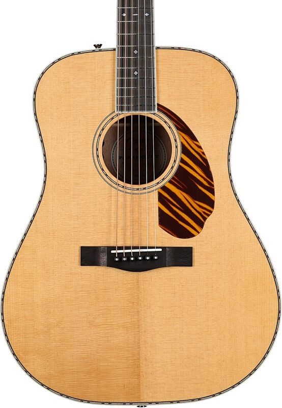 Fender Paramount PD-220E Dreadnought Acoustic-Electric Guitar (with Case), Natural, Body Straight Front