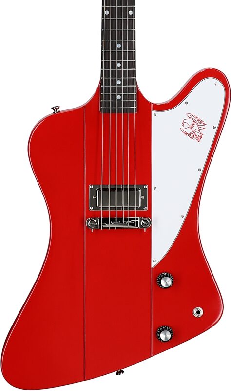 Epiphone Inspired by Gibson Custom 1963 Firebird I Reissue Electric Guitar (with Case), Cardinal Red, Body Straight Front