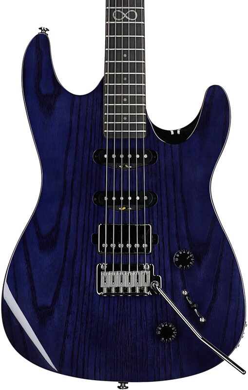 Chapman ML1 X Electric Guitar, Deep Blue Gloss, Body Straight Front