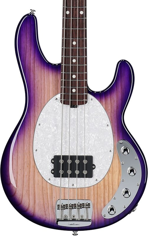 Ernie Ball Music Man StingRay Special Electric Bass (with Mono Case), Purple Sunset, Open Box (Good), Body Straight Front