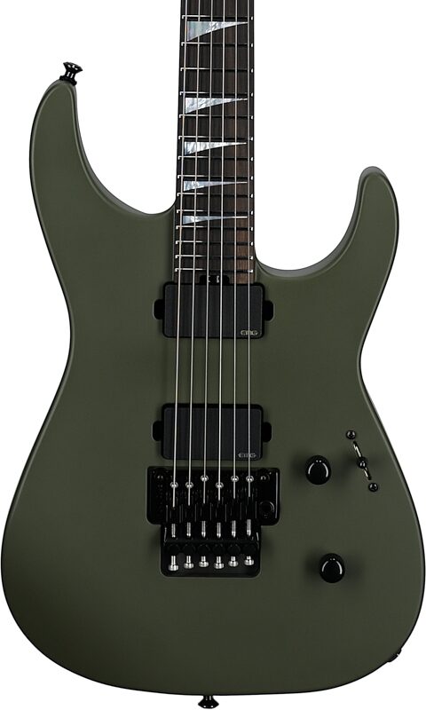 Jackson American Soloist SL2MG Electric Guitar (with Case), Matte Army Drab, Body Straight Front