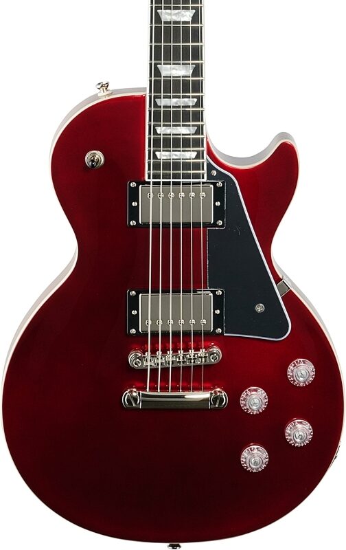 Epiphone Les Paul Modern Electric Guitar, Sparkling Burgundy, Body Straight Front