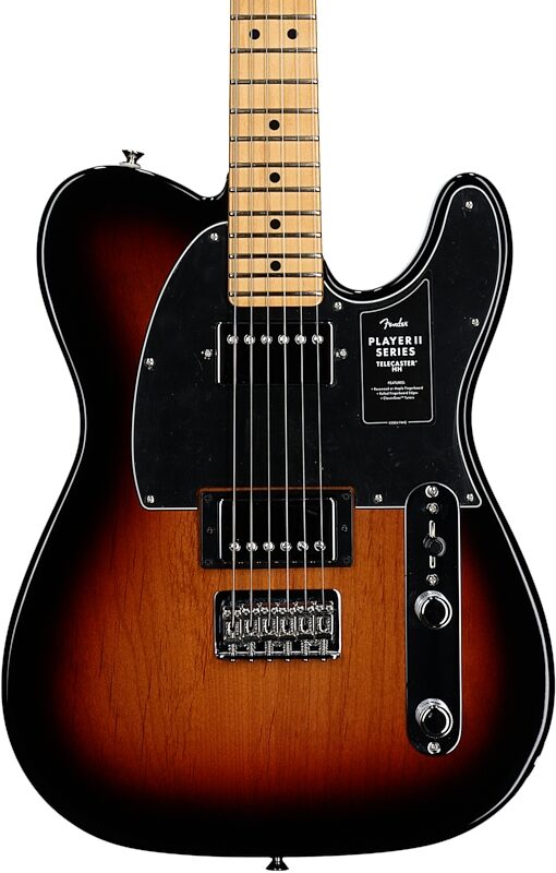 Fender Player II Telecaster HH Electric Guitar, with Maple Fingerboard, 3-Color Sunburst, Body Straight Front