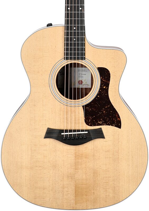Taylor 214ce-K-v2 Grand Auditorium Acoustic-Electric Guitar (with Gig Bag), New, Body Straight Front