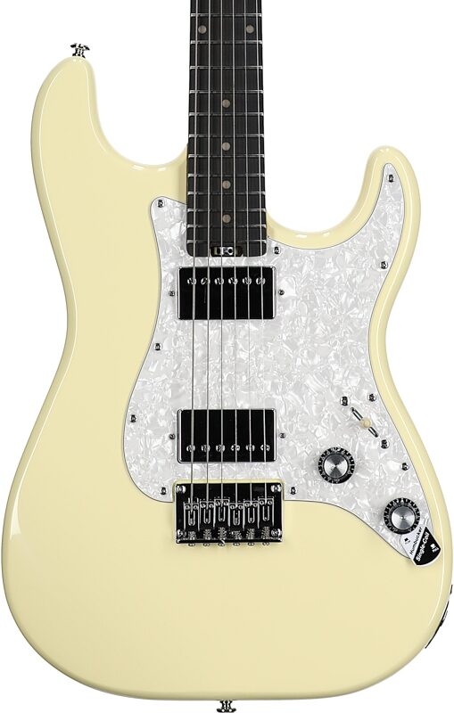 Schecter Jack Fowler Traditional Hardtail Electric Guitar, Ivory, Body Straight Front