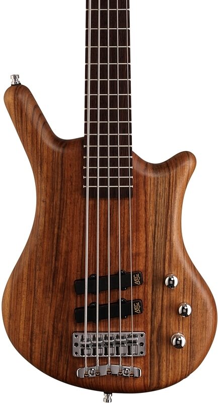 Warwick GPS German Pro Series Thumb BO 5 Electric Bass, 5-String (with Gig Bag), Natural, Body Straight Front
