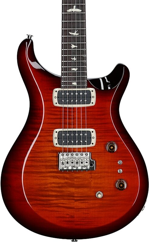 PRS Paul Reed Smith S2 Custom 24-08 Electric Guitar (with Gig Bag), Dark Cherry Sunburst, Body Straight Front