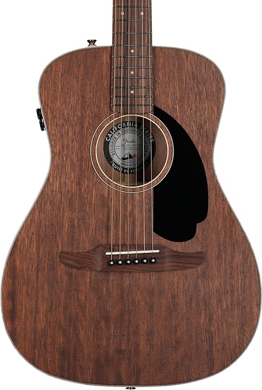 Fender Malibu Special Small Acoustic-Electric Guitar (with Gig Bag), Natural, Body Straight Front