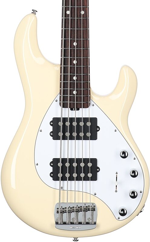 Ernie Ball Music Man StingRay 5 Special HH Electric Bass (with Case), Buttercream, Body Straight Front
