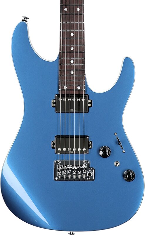 Ibanez Premium AZ42P1 Electric Guitar (with Gig Bag), Prussian Blue Metallic, Body Straight Front