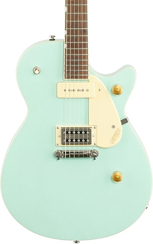 Gretsch G2215-P90 Streamliner Jr. Jet Club Electric Guitar, Mint Metallic, USED, Warehouse Resealed, Body Straight Front