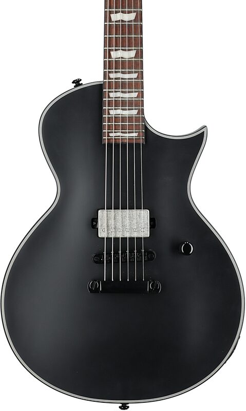 ESP LTD EC-201 Electric Guitar, Black Satin, Body Straight Front