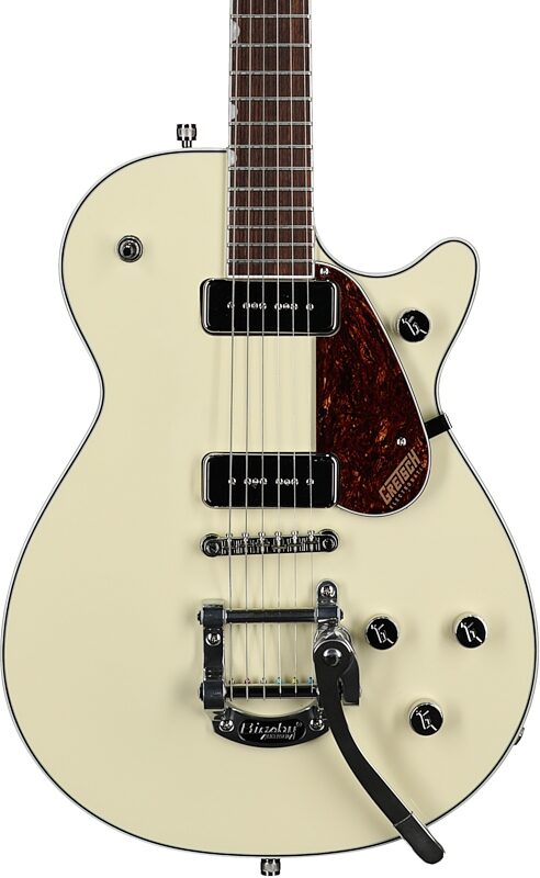 Gretsch G5210T-P90 Electromatic Jet Two 90 Single-Cut Electric Guitar, Vintage White, Body Straight Front