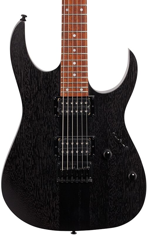 Ibanez RGRT421 Electric Guitar, Weathered Black, Body Straight Front