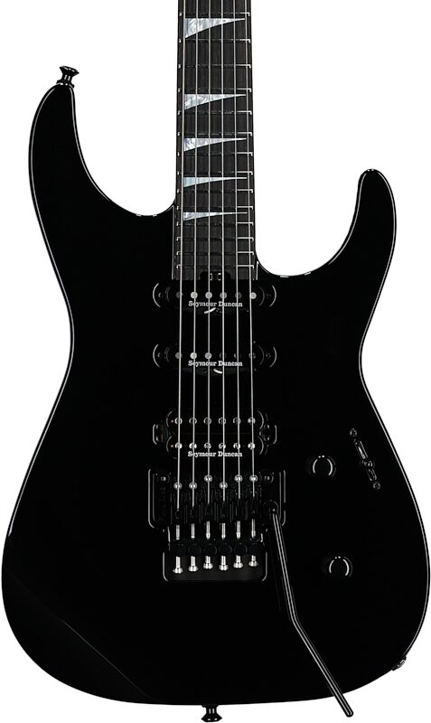 Jackson American Series Soloist SL3 Electric Guitar (with Case), Gloss Black, Body Straight Front
