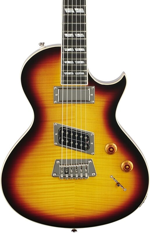 Epiphone Limited Edition Nancy Wilson Fanatic Electric Guitar (with Case), Fanatic Fireburst, Body Straight Front