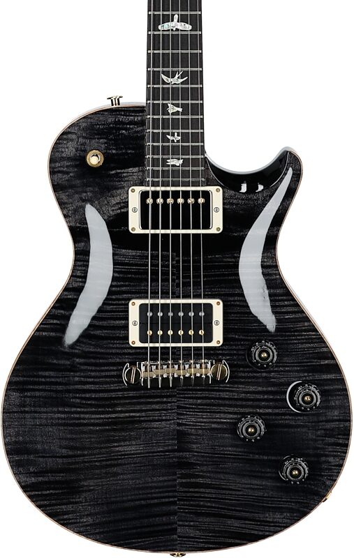 PRS Paul Reed Smith Tremonti Stoptail 10-Top Electric Guitar (with Case), Gray Black, Body Straight Front