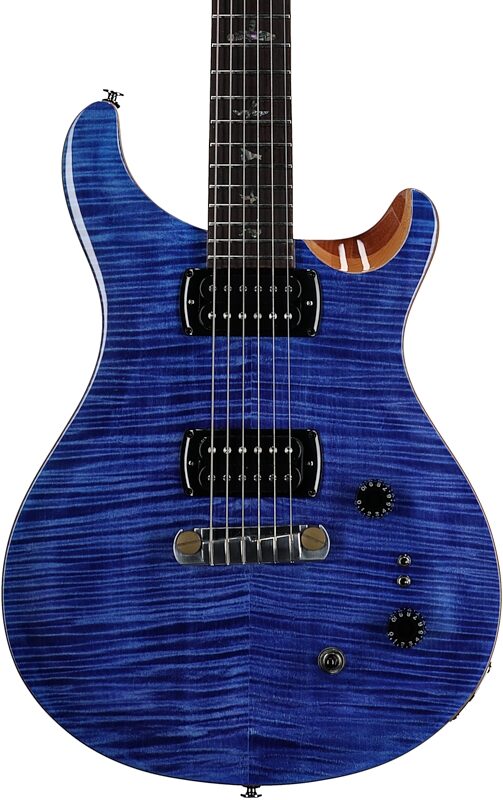 PRS Paul Reed Smith SE Paul's Guitar Electric Guitar (with Gig Bag), Faded Blue, Body Straight Front