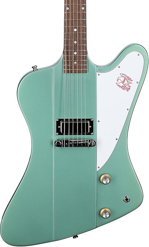 Epiphone 1963 Firebird I Electric Guitar (with Hard Case), Inverness Green, Blemished, Body Straight Front