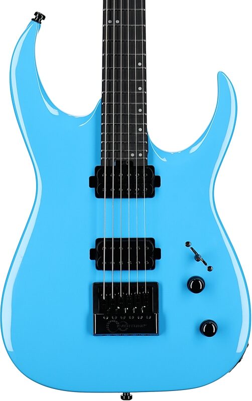 Jackson Pro Sig Misha Mansoor ET6 Electric Guitar, Riviera Blue, Body Straight Front