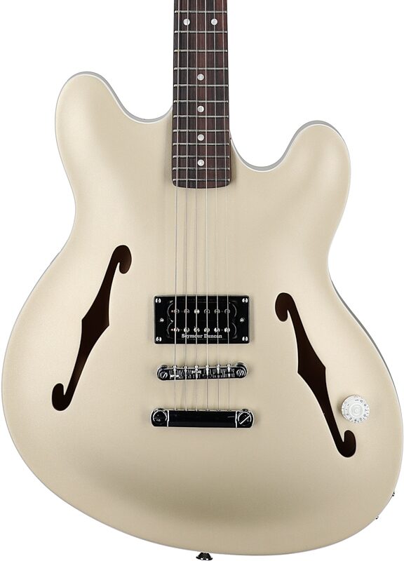 Fender Tom DeLonge Starcaster Electric Guitar, Satin Shore Gold, Body Straight Front