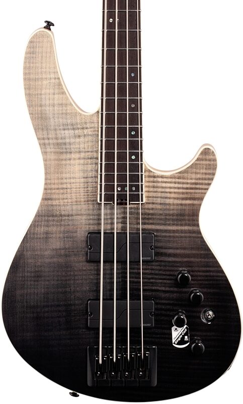 Schecter SLS Elite-4 Electric Bass, Black Fade Burst, Body Straight Front