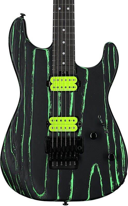 Charvel Pro-Mod San Dimas SD1 HH FR Electric Guitar, Green Glow, Body Straight Front