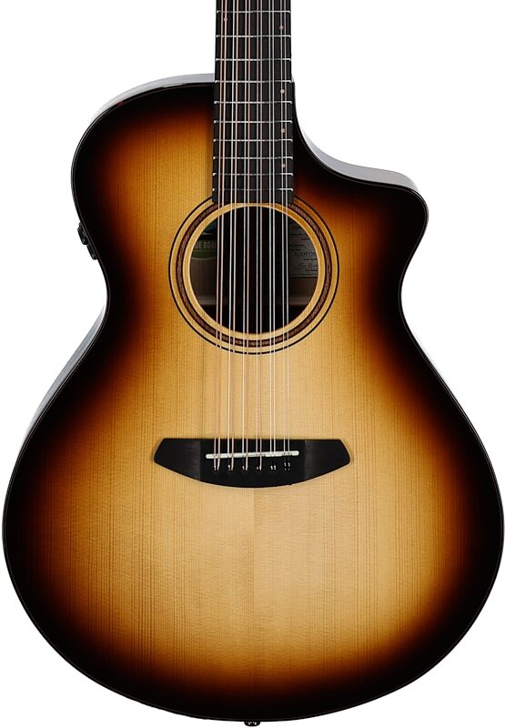 Breedlove Artista Pro Concert CE 12-String Acoustic-Electric Guitar (with Case), Amber, Body Straight Front