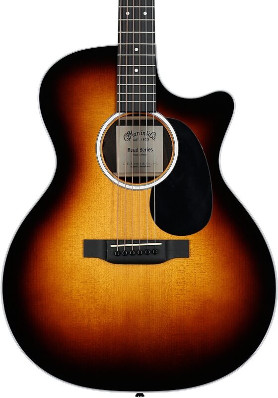 Martin GPC-13E Grand Performance Acoustic-Electric Guitar (with Soft Case), Burst, Body Straight Front
