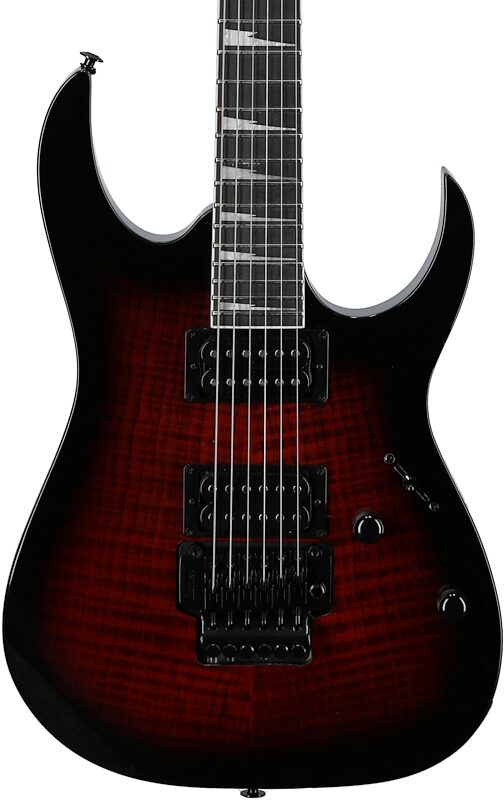 Ibanez GRG320FA GiO Electric Guitar, Transparent Red Sunburst, Body Straight Front