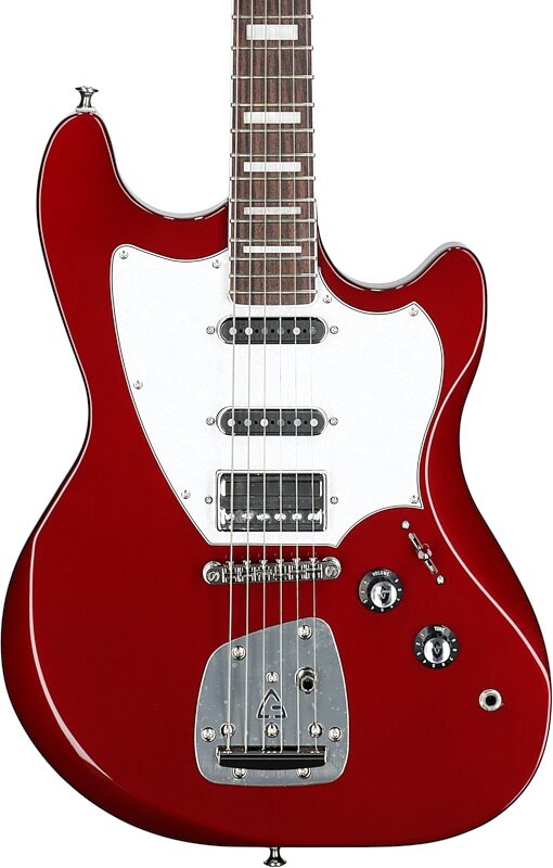 Guild Surfliner Deluxe Electric Guitar, Scarlett Red Metallic, Body Straight Front